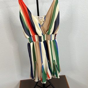 Rainbow miniskirt Romper size s